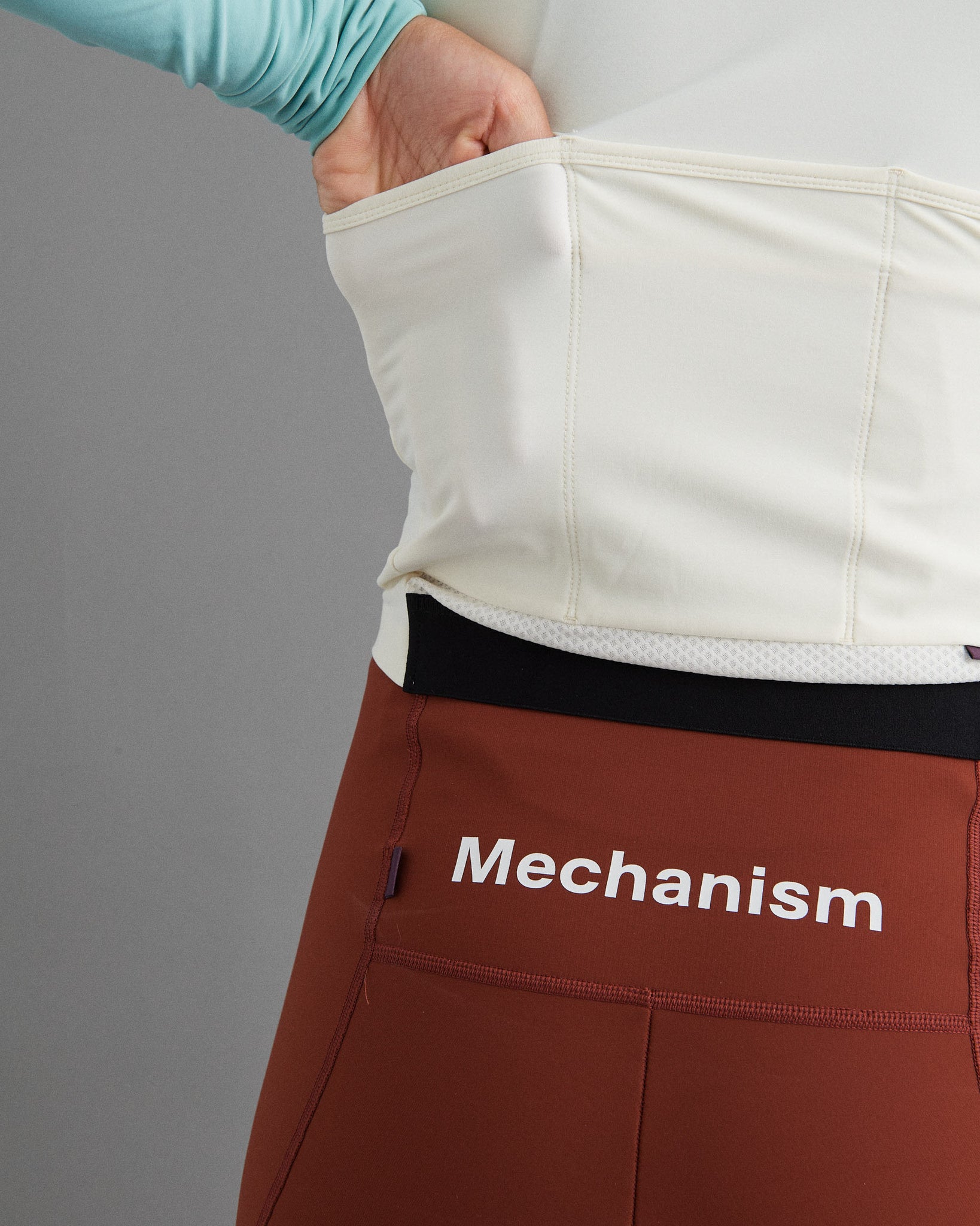 Women's Mechanism Long Sleeve Jersey - Off White Light Teal