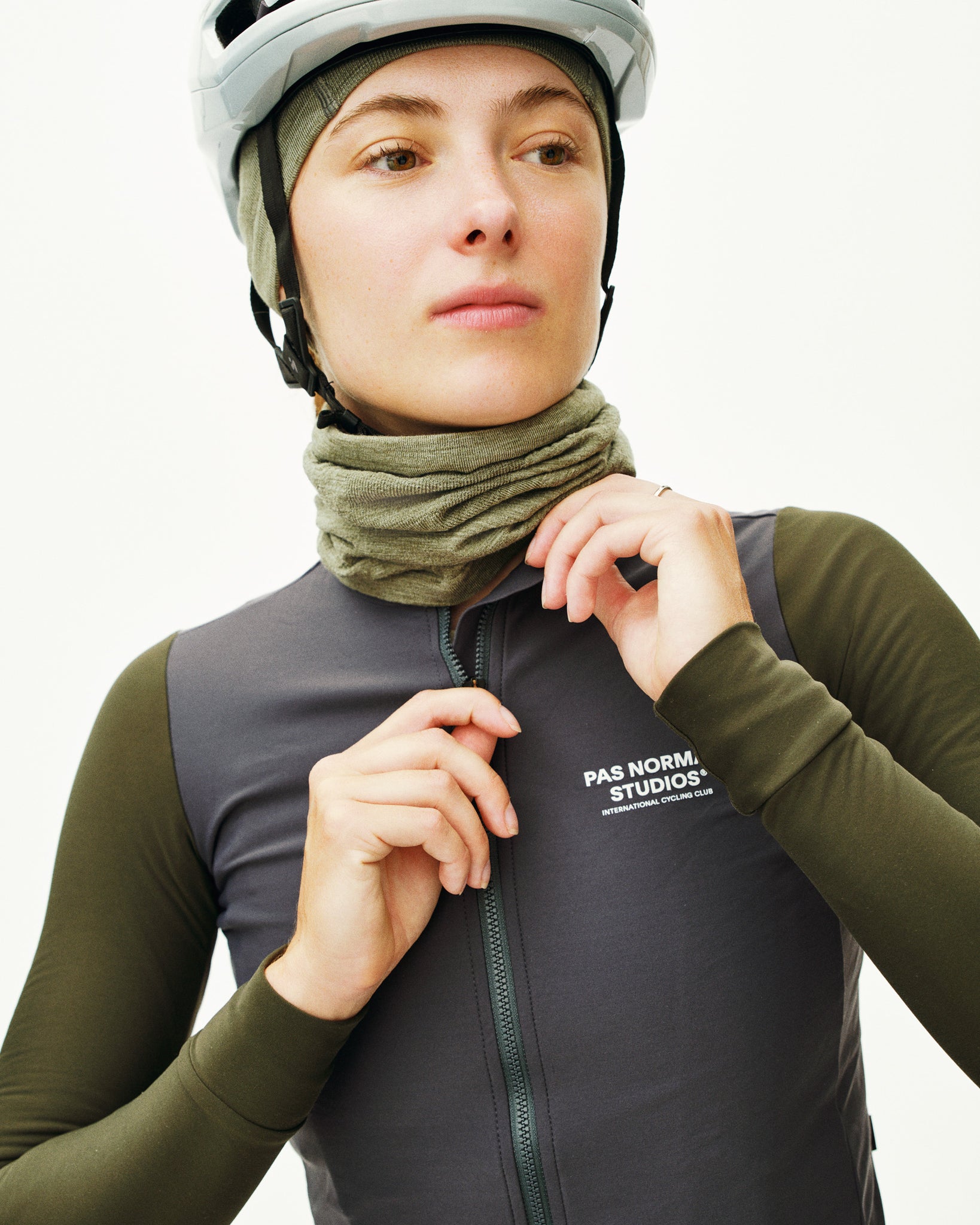 Women's Mechanism Long Sleeve Jersey - Steel/Dark Olive