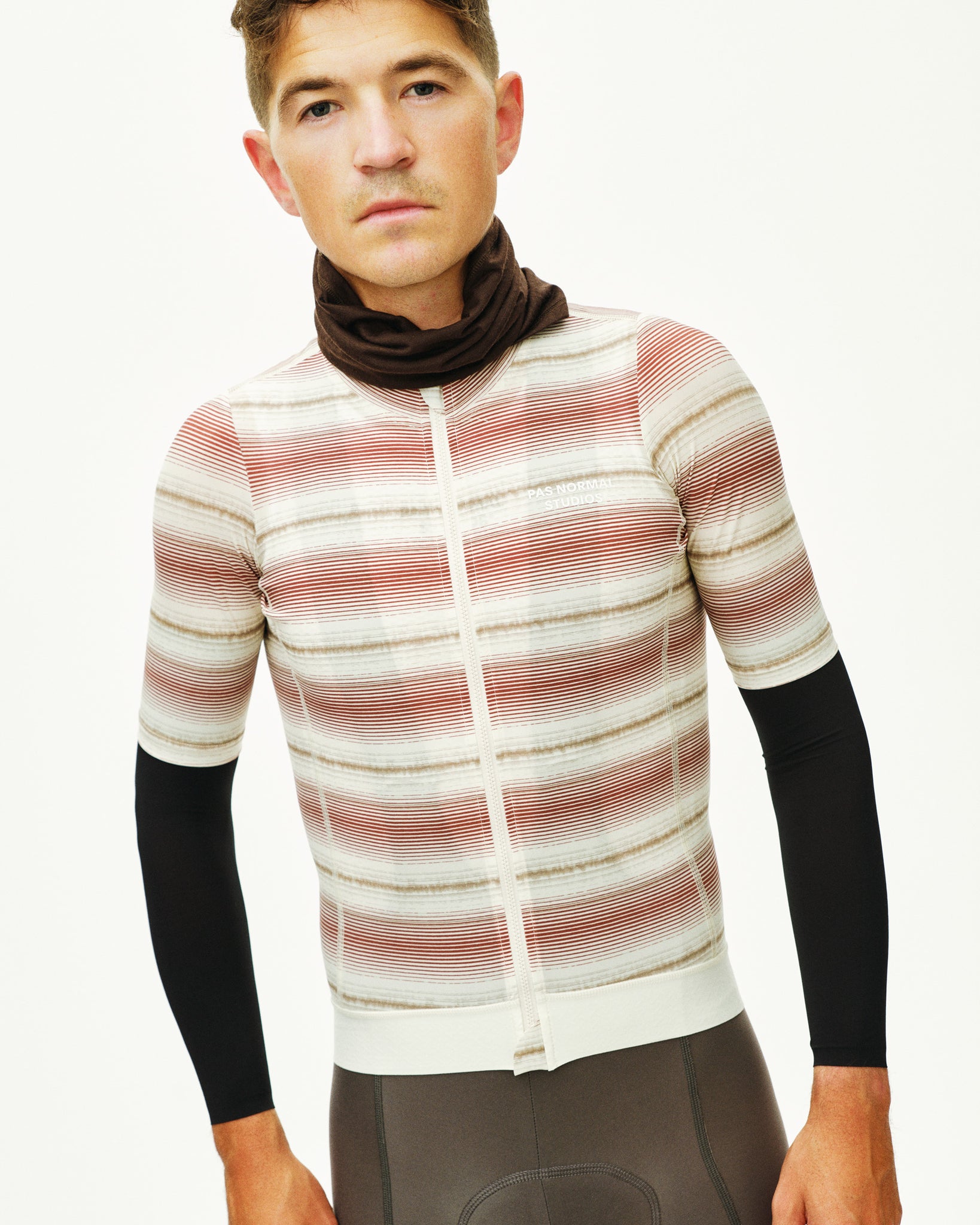Men's Essential Jersey - Off White Stripe