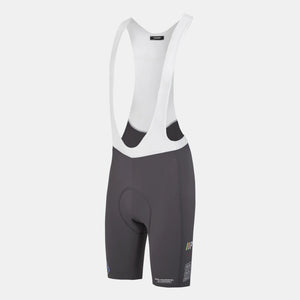 Men Solitude Logo Bib-Shorts - Grey