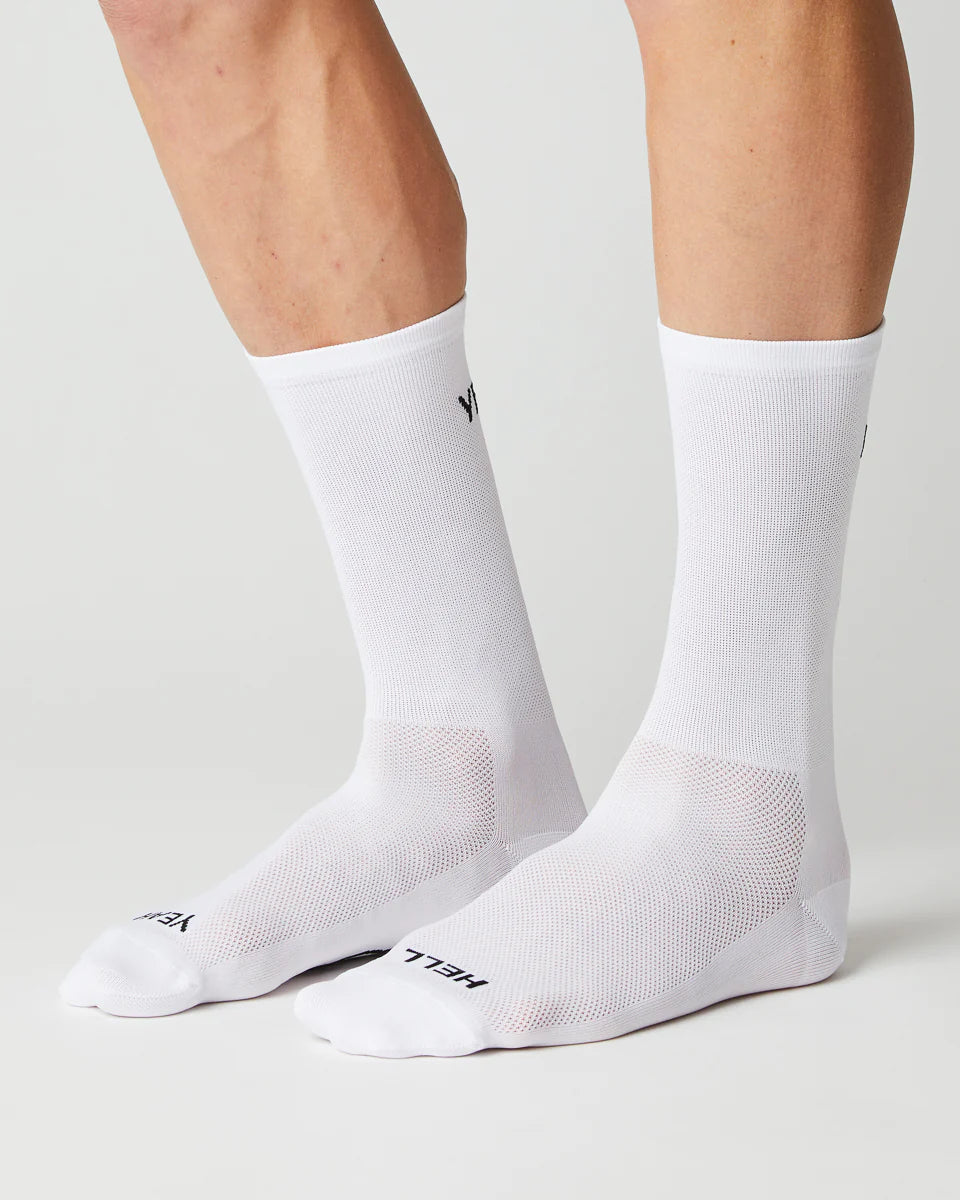 Hell Yeah 1.0 Socks - White