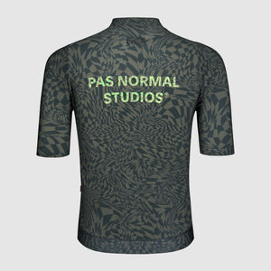Essential Jersey - Check Olive Green