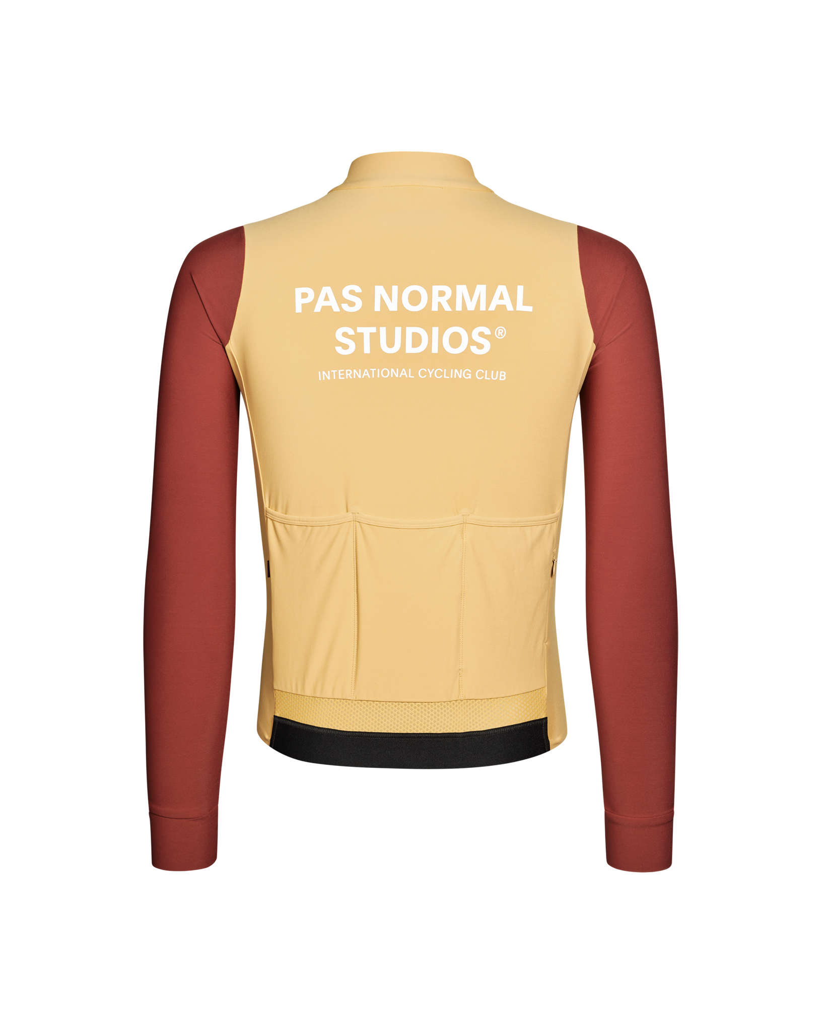 Men's Mechanism Long Sleeve Jersey -Camel/Maroon