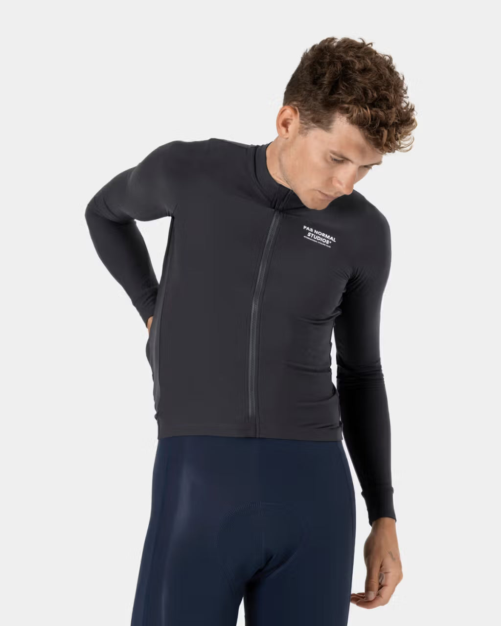 Men's Mechanism Long Sleeve Jersey - Black Pearl