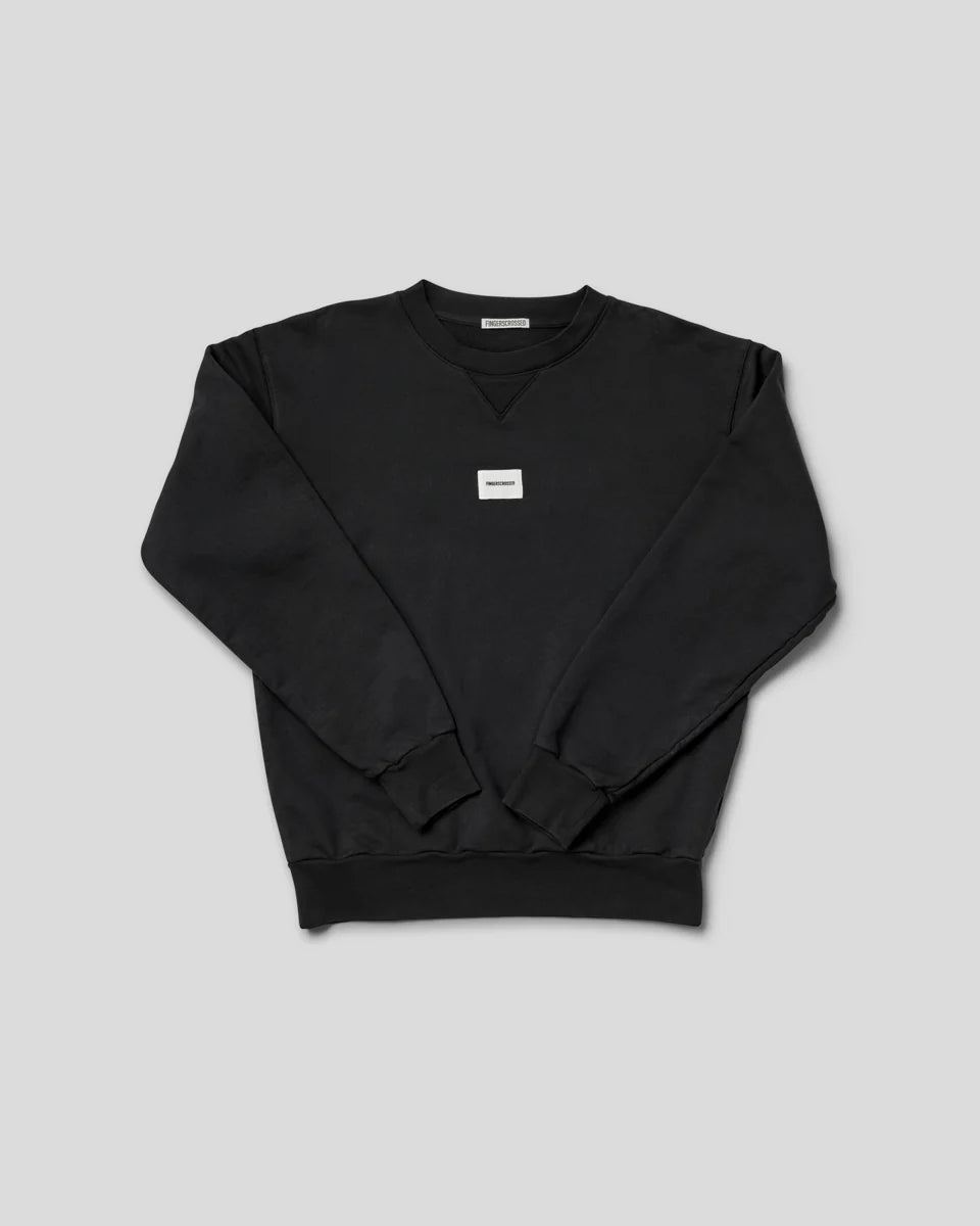 Crew Neck Classic Logo - Black