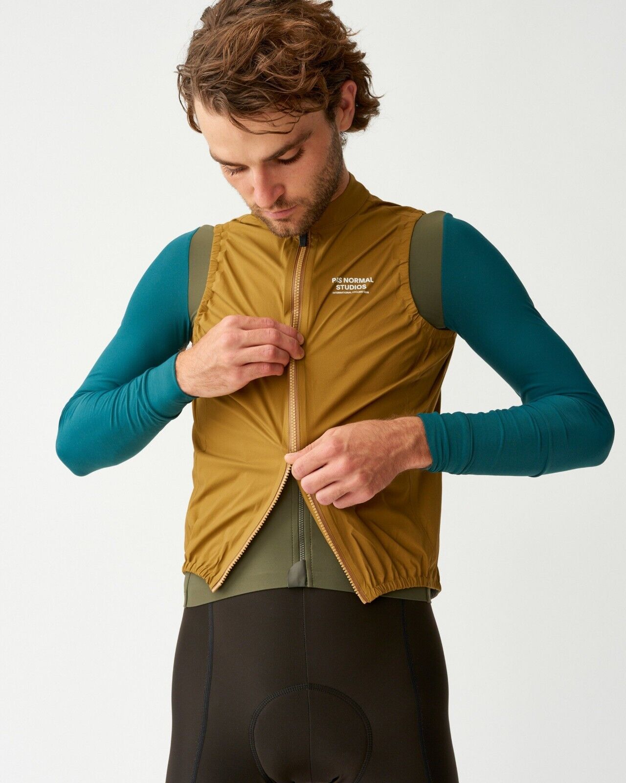 pedaled gilet Men's Mechanism Rain Gilet